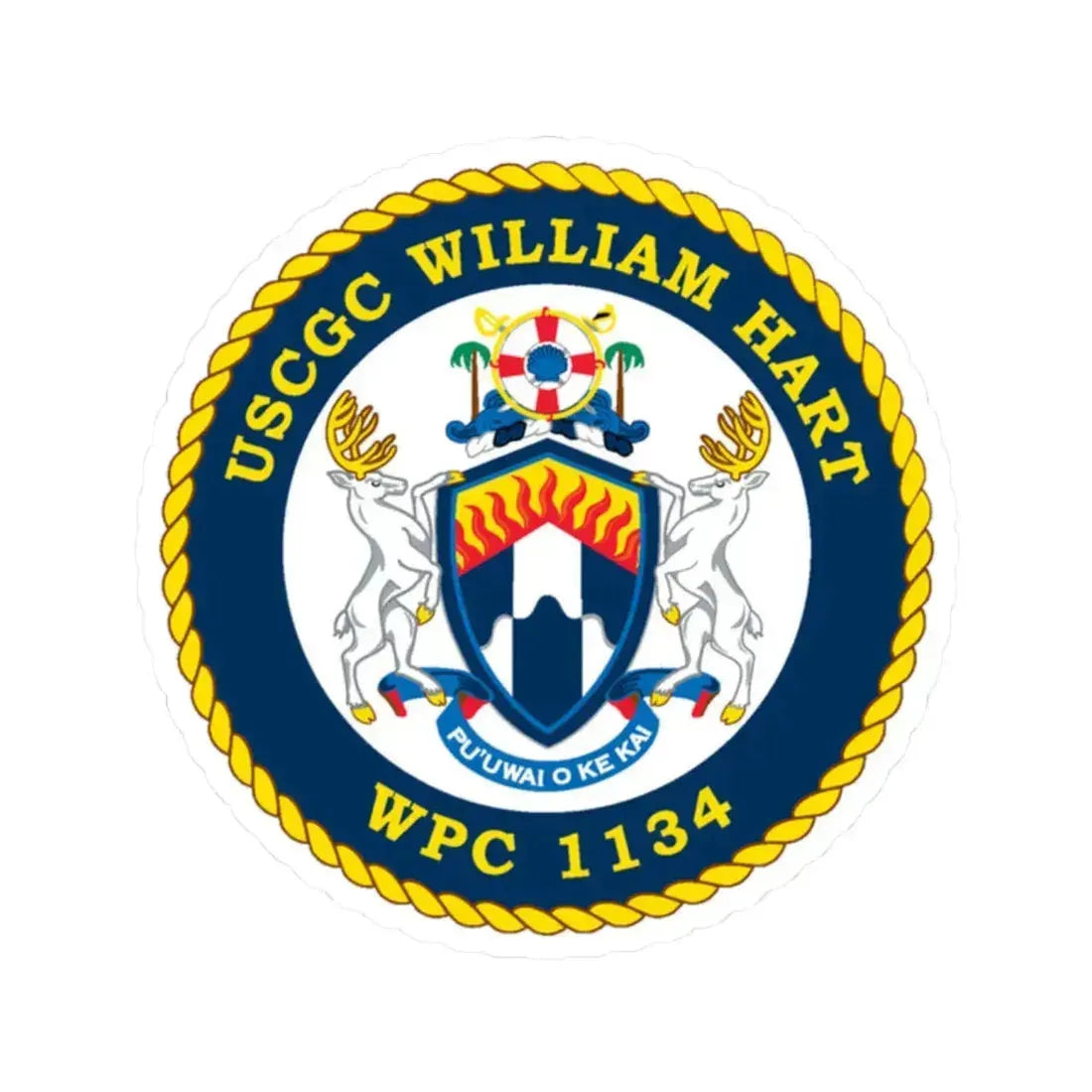 USCG C William Hart WPC 1134 (U.S. Coast Guard) STICKER Vinyl Kiss-Cut Decal - The Sticker Space