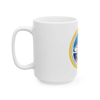 USCG C3 Cen Command Control Comm Engineering (U.S. Coast Guard) White Coffee Mug-The Sticker Space