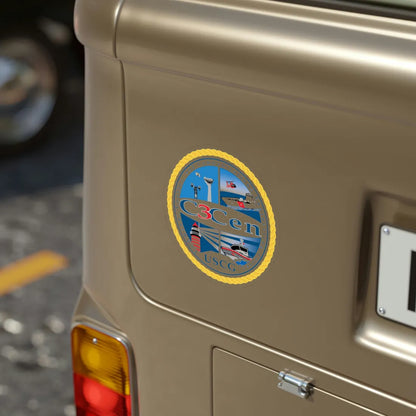 USCG C3 Cen Command Control Comm Engineering (U.S. Coast Guard) Transparent STICKER Die-Cut Vinyl Decal - The Sticker Space