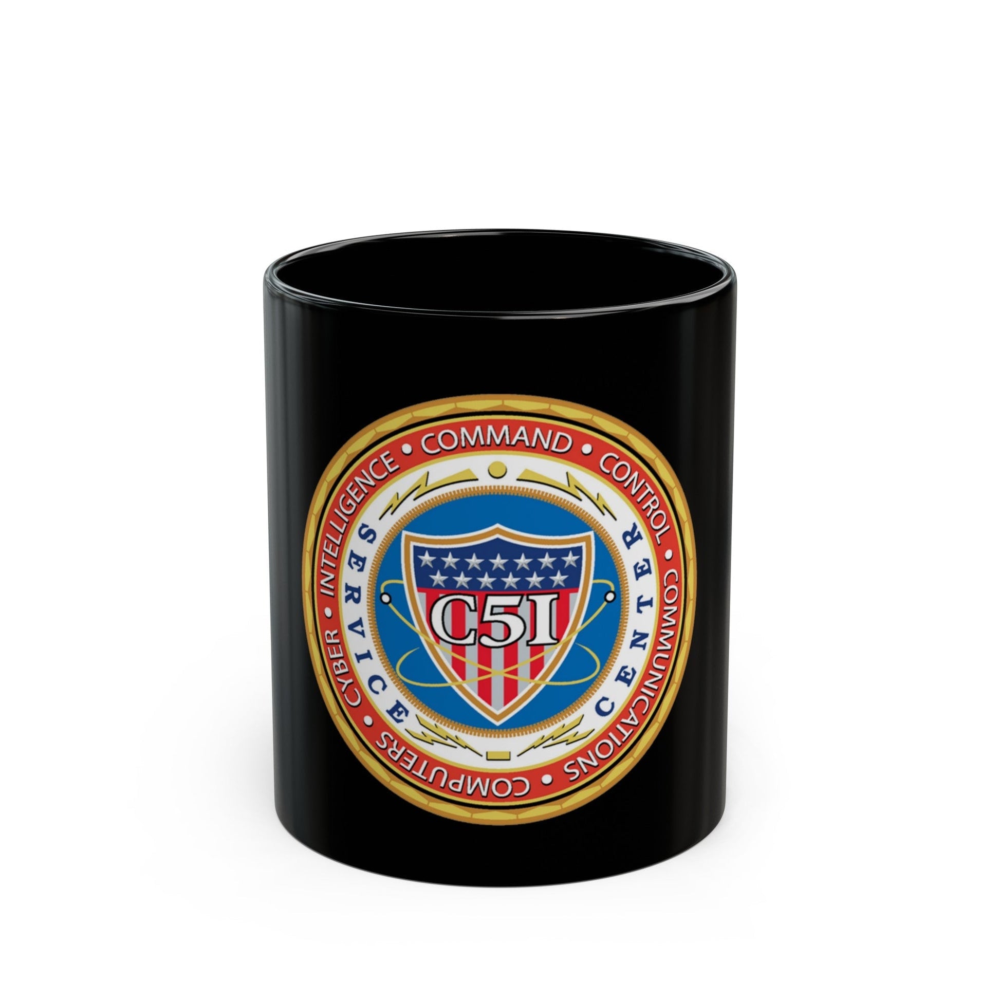 USCG C51SC (U.S. Coast Guard) Black Coffee Mug-11oz-The Sticker Space