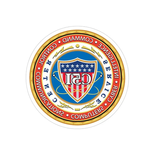 USCG C51SC (U.S. Coast Guard) REVERSE PRINT Transparent Die-Cut STICKER 6 Inch Die-Cut Transparent - The Sticker Space