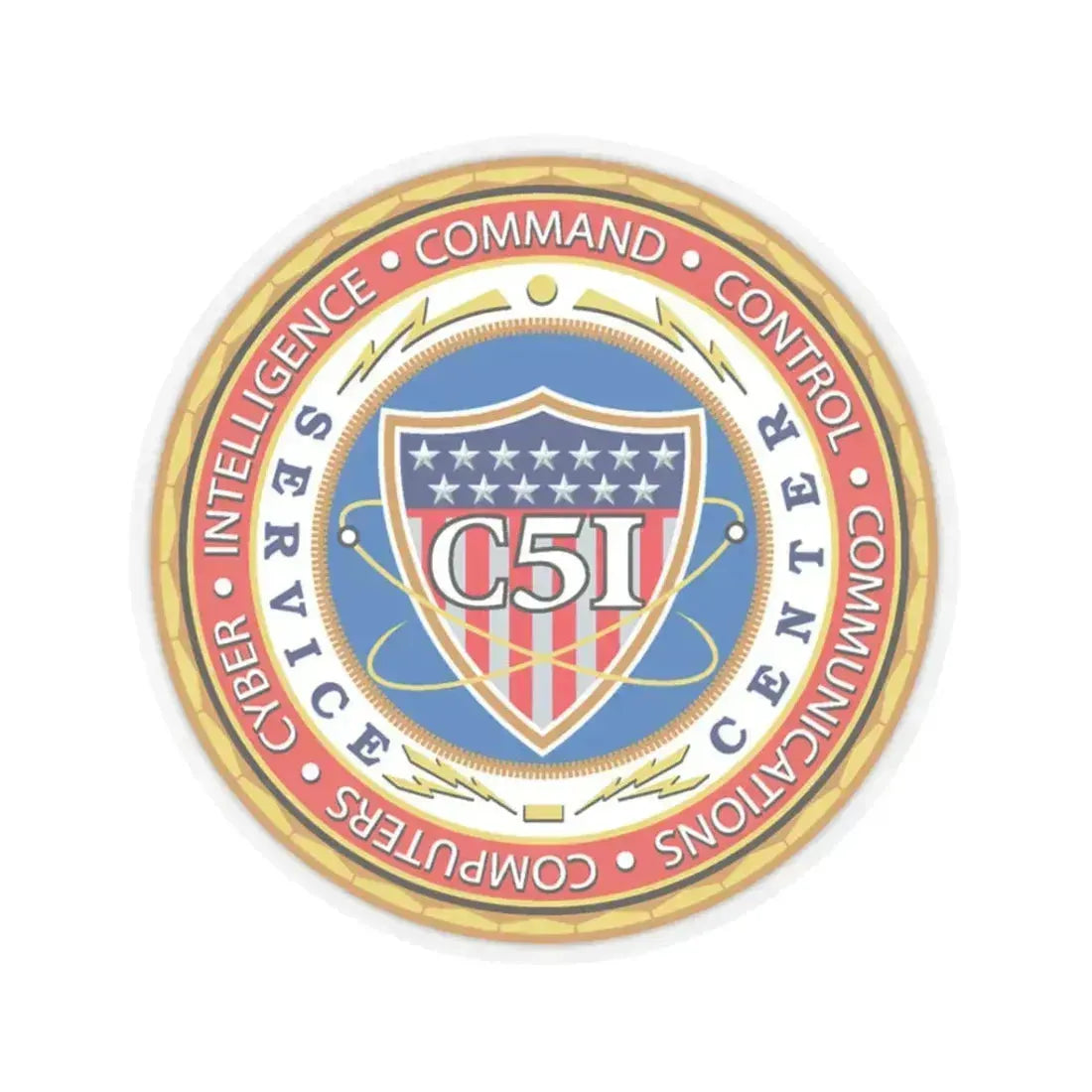 USCG C51SC (U.S. Coast Guard) STICKER Vinyl Kiss-Cut Decal 3 Inch Transparent - The Sticker Space