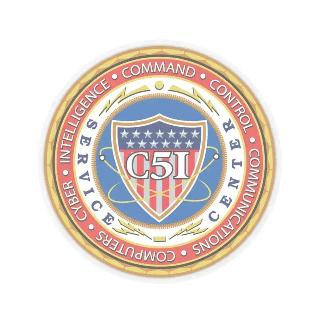 USCG C51SC (U.S. Coast Guard) STICKER Vinyl Kiss-Cut Decal 6 Inch Transparent - The Sticker Space