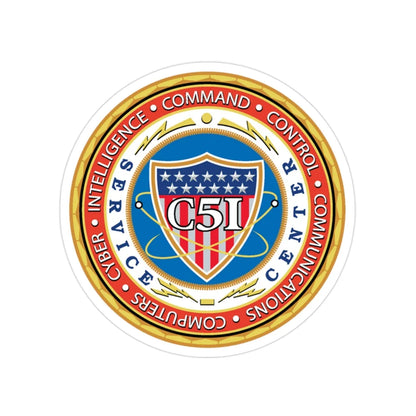 USCG C51SC (U.S. Coast Guard) Transparent STICKER Die-Cut Vinyl Decal 2 Inch - The Sticker Space