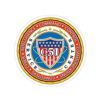 USCG C51SC (U.S. Coast Guard) Transparent STICKER Die-Cut Vinyl Decal 4 Inch - The Sticker Space