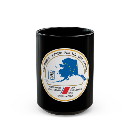 USCG CEU Juneau NEW 08 (U.S. Coast Guard) Black Coffee Mug-15oz-The Sticker Space