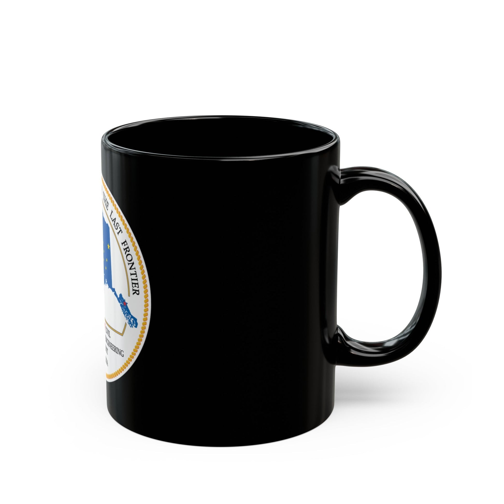 USCG CEU Juneau NEW 08 (U.S. Coast Guard) Black Coffee Mug-The Sticker Space