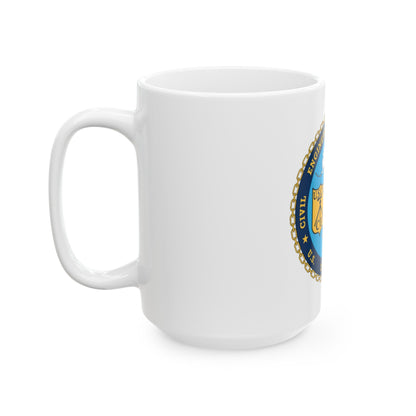 USCG Civil Eng Unit Oakland (U.S. Coast Guard) White Coffee Mug-The Sticker Space