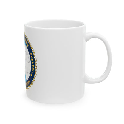 USCG Civil Eng Unit Oakland (U.S. Coast Guard) White Coffee Mug-The Sticker Space