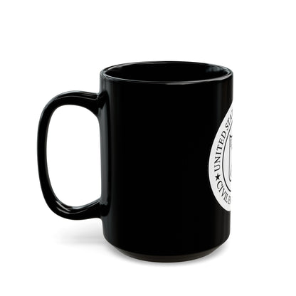 USCG Civil Engineering (U.S. Coast Guard) Black Coffee Mug-The Sticker Space