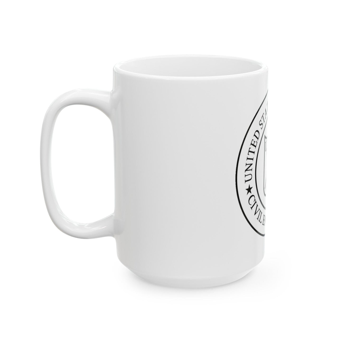 USCG Civil Engineering (U.S. Coast Guard) White Coffee Mug-The Sticker Space