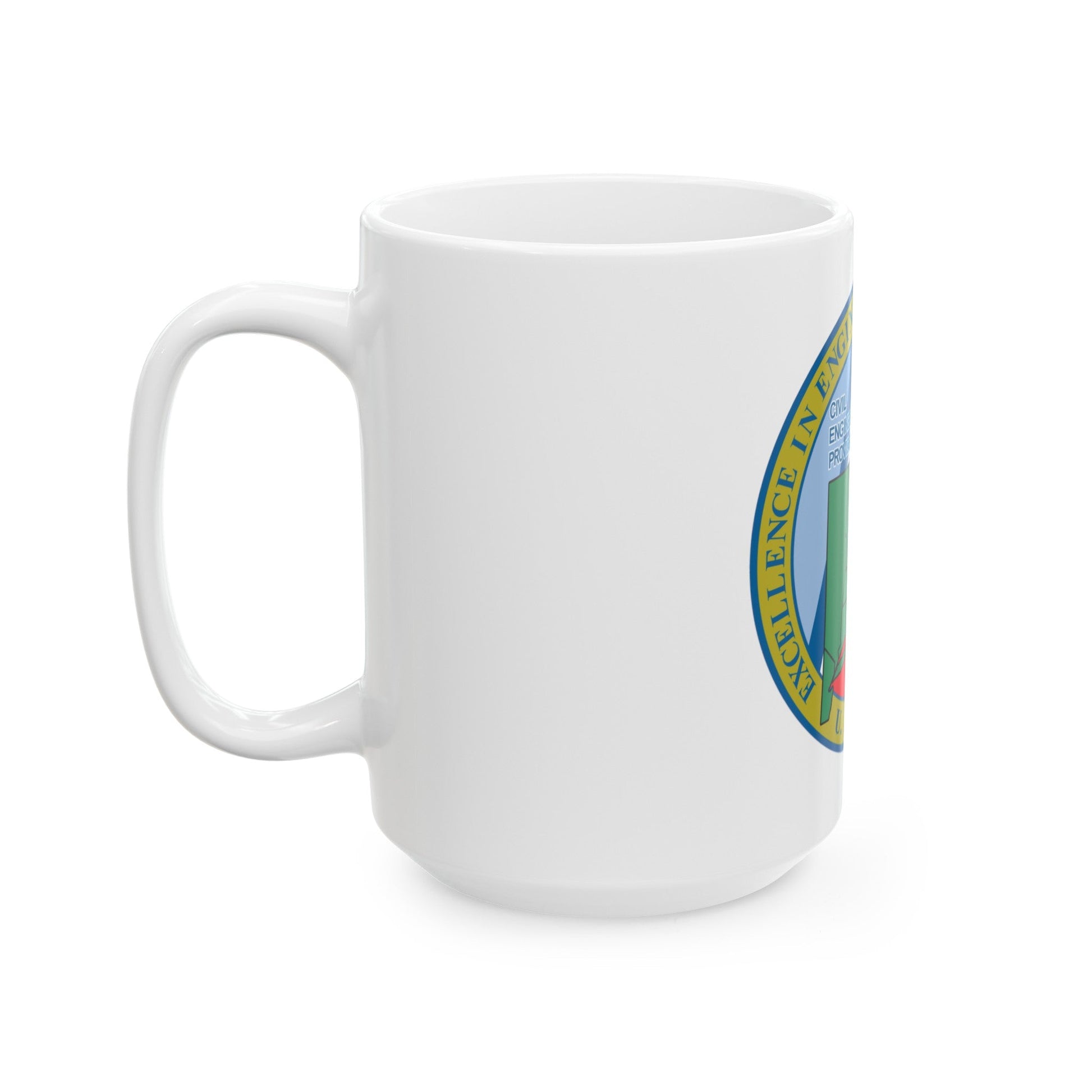 USCG Civil Engineering Unit Providence (U.S. Coast Guard) White Coffee Mug-The Sticker Space