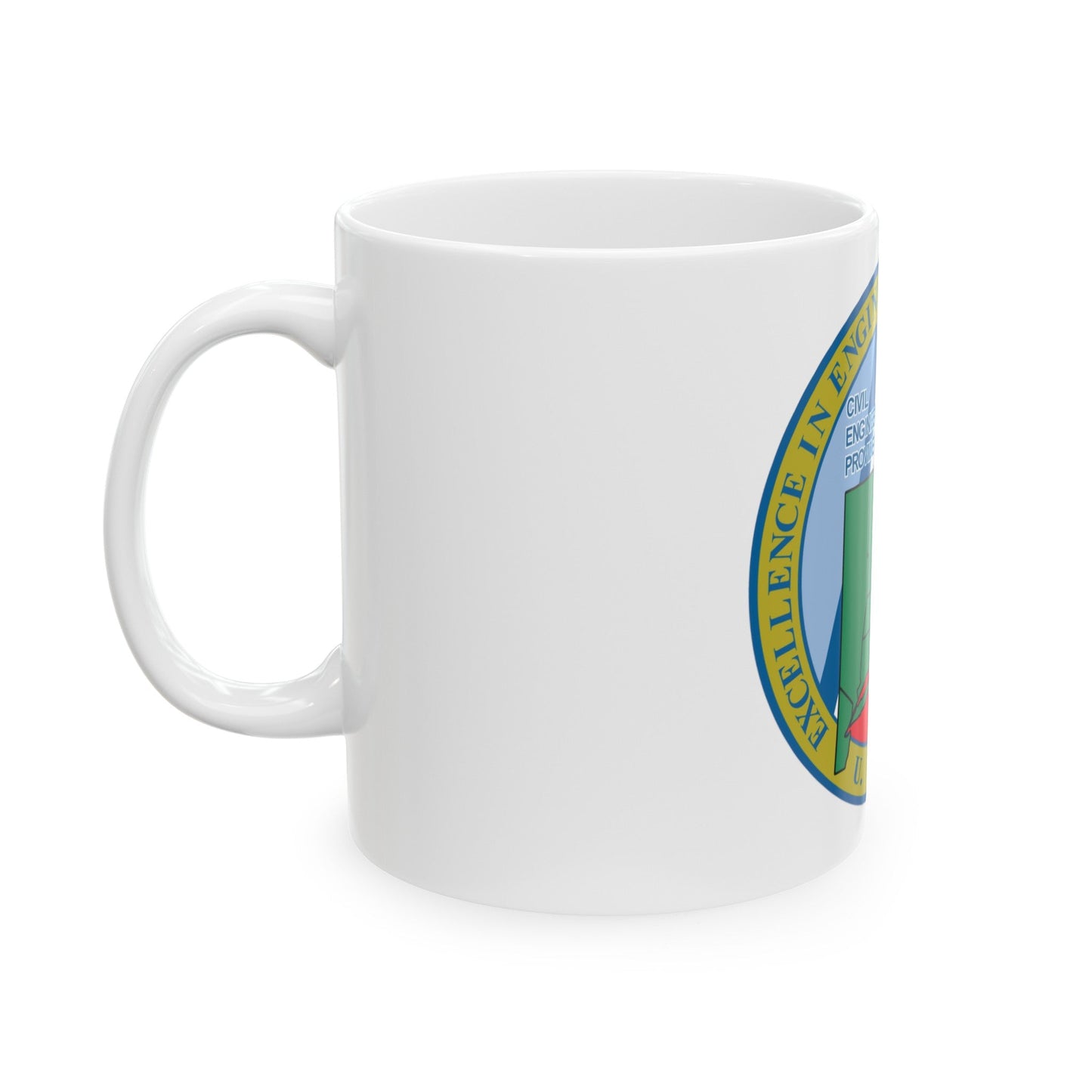 USCG Civil Engineering Unit Providence (U.S. Coast Guard) White Coffee Mug-The Sticker Space