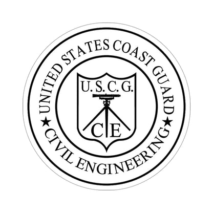 USCG Civil Engineering (U.S. Coast Guard) STICKER Vinyl Die-Cut Decal 4 Inch - The Sticker Space