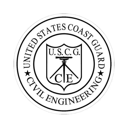 USCG Civil Engineering (U.S. Coast Guard) STICKER Vinyl Kiss-Cut Decal - The Sticker Space