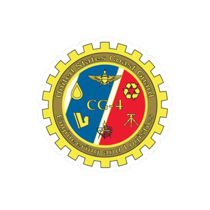 USCG COMDT CG 4 (U.S. Coast Guard) STICKER Vinyl Kiss-Cut Decal 2 Inch White - The Sticker Space