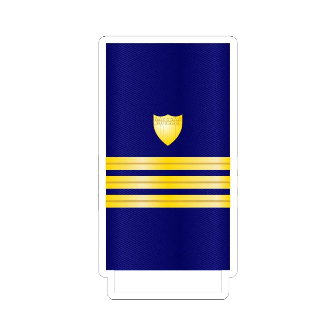USCG Commander Insignia Sleeve (United States) (Military Rank) STICKER Vinyl Kiss-Cut Decal 6 Inch White - The Sticker Space
