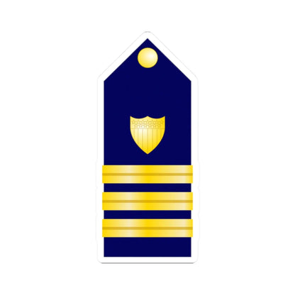 USCG Commander Shoulder Board (United States) (Military Rank) STICKER Vinyl Kiss-Cut Decal 2 Inch White - The Sticker Space