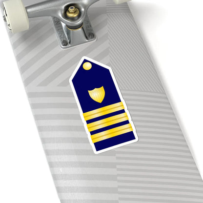 USCG Commander Shoulder Board (United States) (Military Rank) STICKER Vinyl Kiss-Cut Decal - The Sticker Space