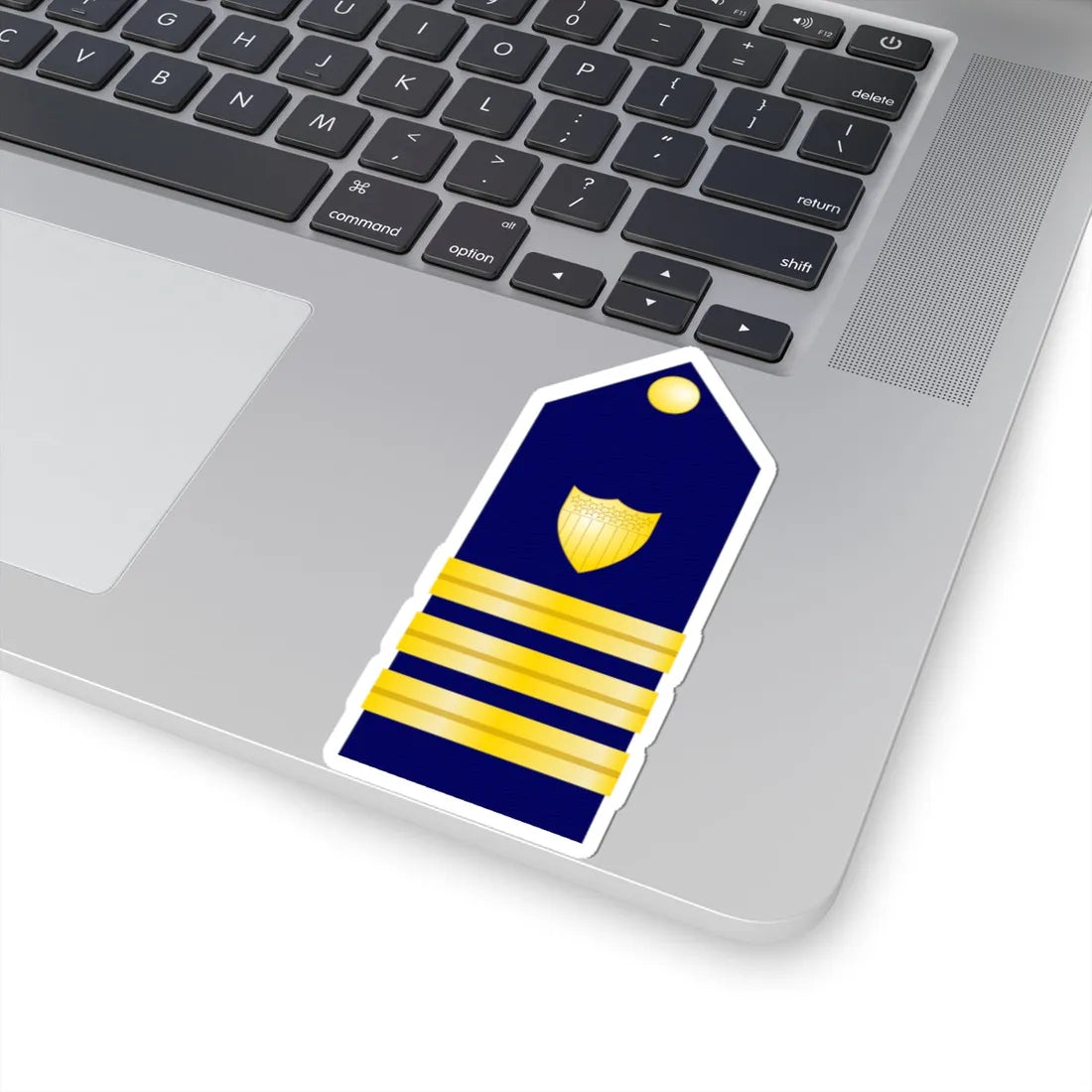 USCG Commander Shoulder Board (United States) (Military Rank) STICKER Vinyl Kiss-Cut Decal - The Sticker Space