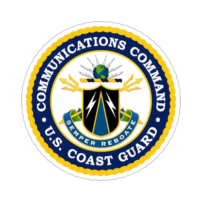 USCG Communications Command (U.S. Coast Guard) STICKER Vinyl Die-Cut Decal-4 Inch-The Sticker Space