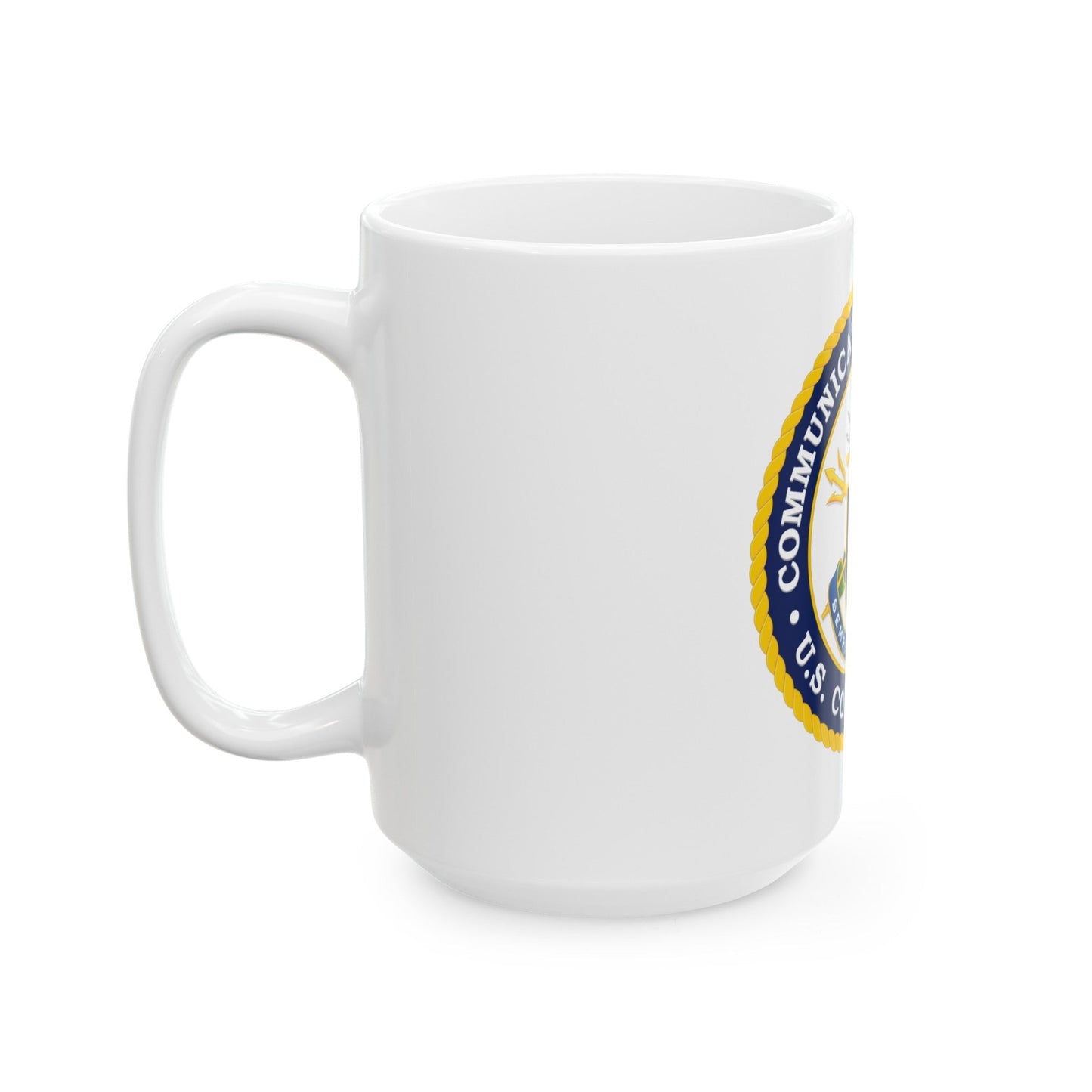 USCG Communications Command (U.S. Coast Guard) White Coffee Mug-The Sticker Space