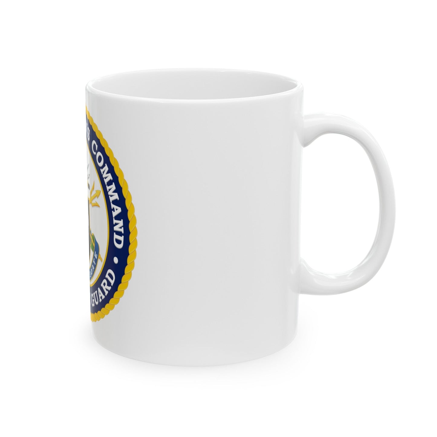 USCG Communications Command (U.S. Coast Guard) White Coffee Mug-The Sticker Space