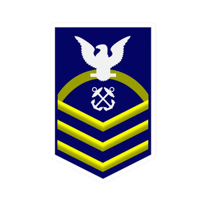 USCG CPO (United States) (Military Rank) STICKER Vinyl Kiss-Cut Decal 2 Inch White - The Sticker Space