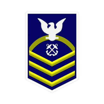 USCG CPO (United States) (Military Rank) STICKER Vinyl Kiss-Cut Decal 3 Inch White - The Sticker Space