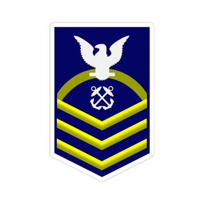USCG CPO (United States) (Military Rank) STICKER Vinyl Kiss-Cut Decal 6 Inch White - The Sticker Space