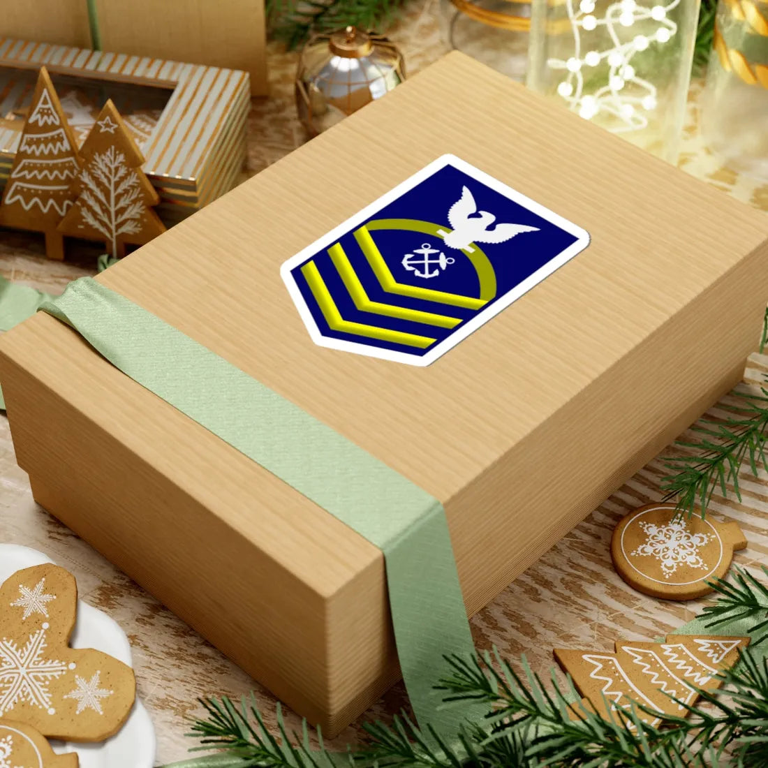 USCG CPO (United States) (Military Rank) STICKER Vinyl Kiss-Cut Decal - The Sticker Space