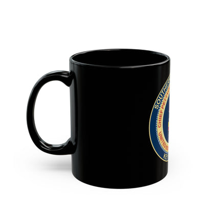 USCG CPOA Key West FL Southernmost Chapter (U.S. Coast Guard) Black Coffee Mug-The Sticker Space