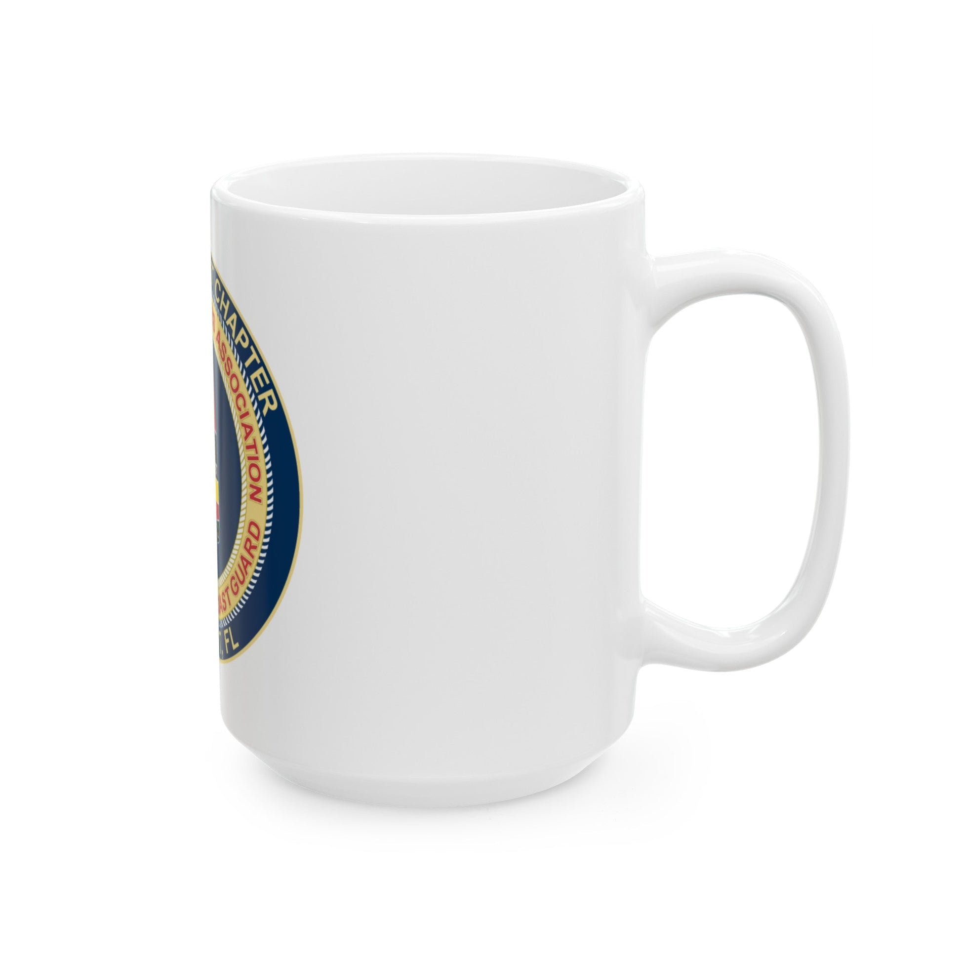 USCG CPOA Key West FL Southernmost Chapter (U.S. Coast Guard) White Coffee Mug-The Sticker Space