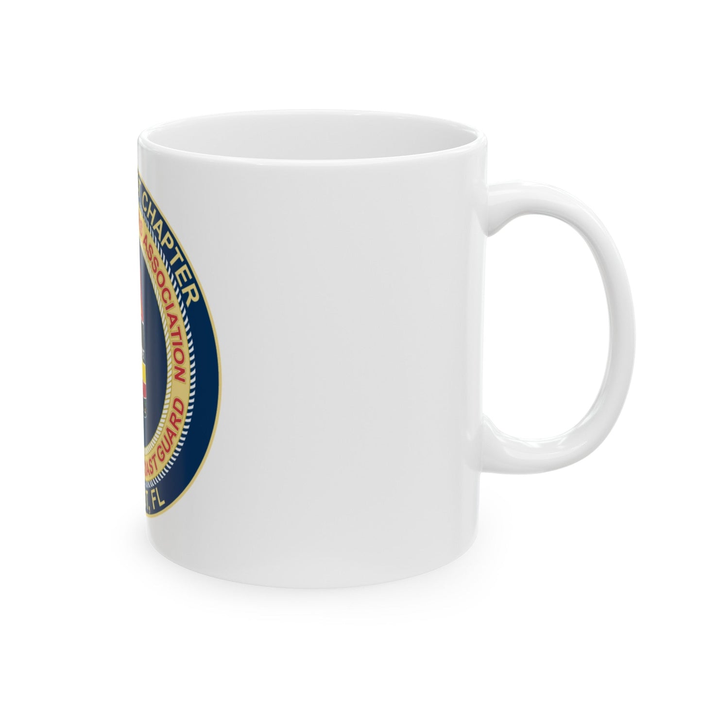 USCG CPOA Key West FL Southernmost Chapter (U.S. Coast Guard) White Coffee Mug-The Sticker Space