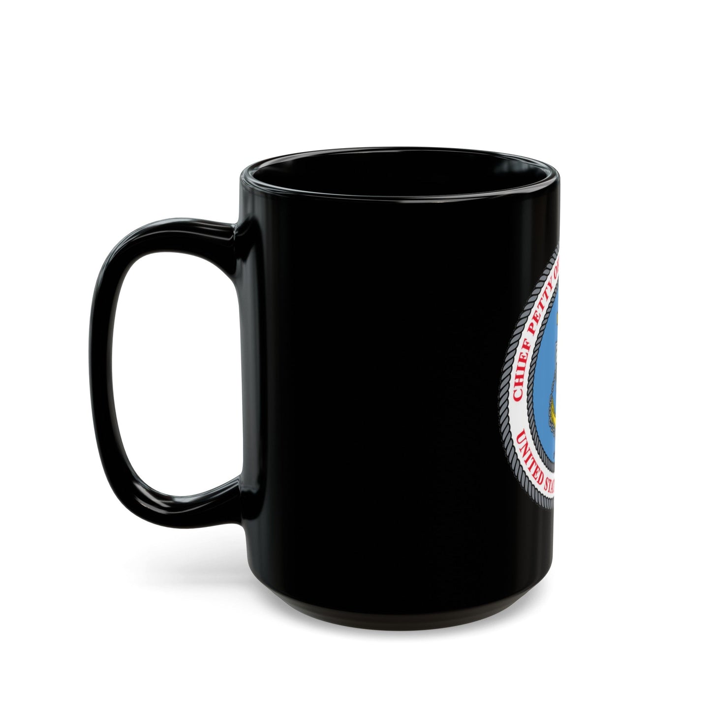 USCG CPOA (U.S. Coast Guard) Black Coffee Mug-The Sticker Space