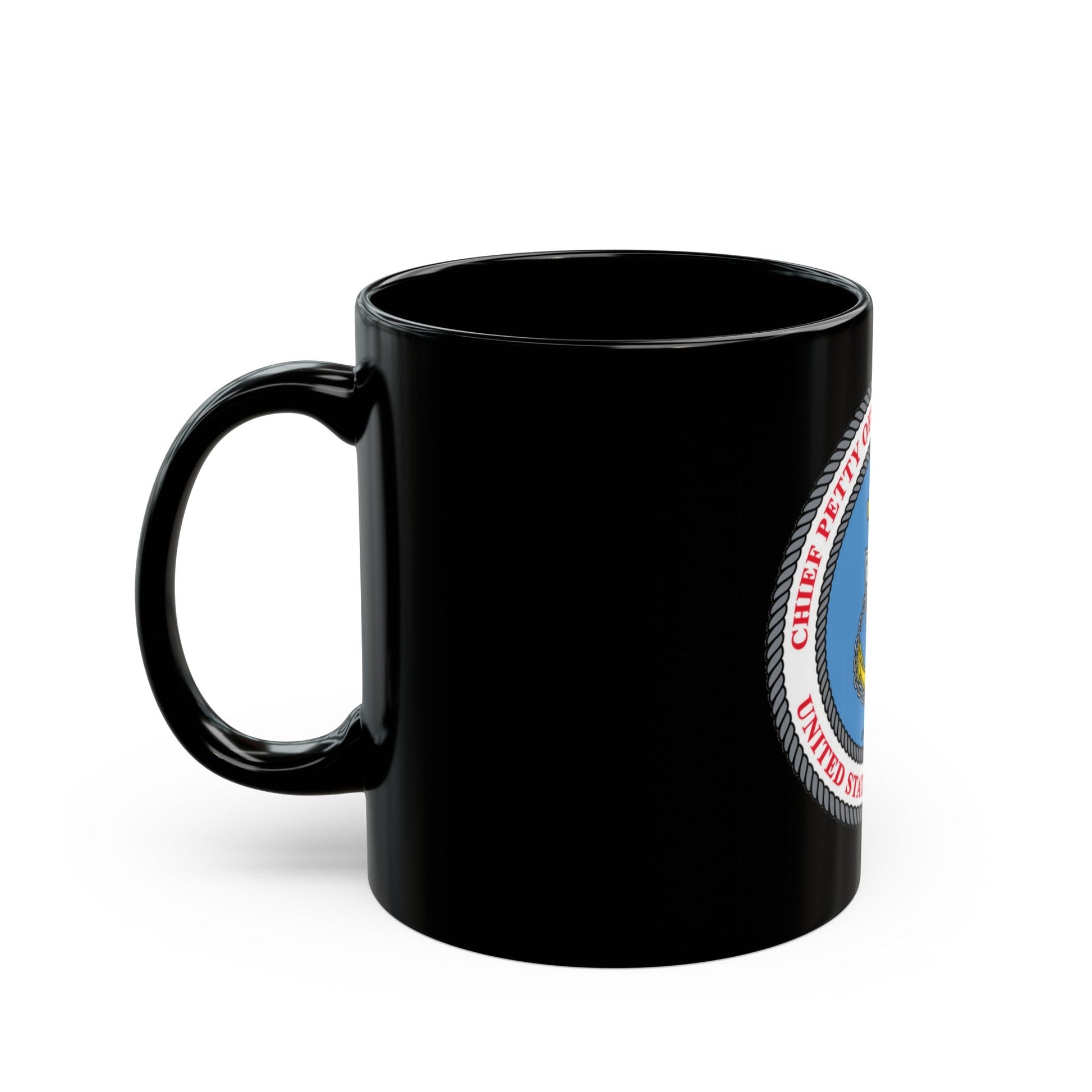 USCG CPOA (U.S. Coast Guard) Black Coffee Mug-The Sticker Space