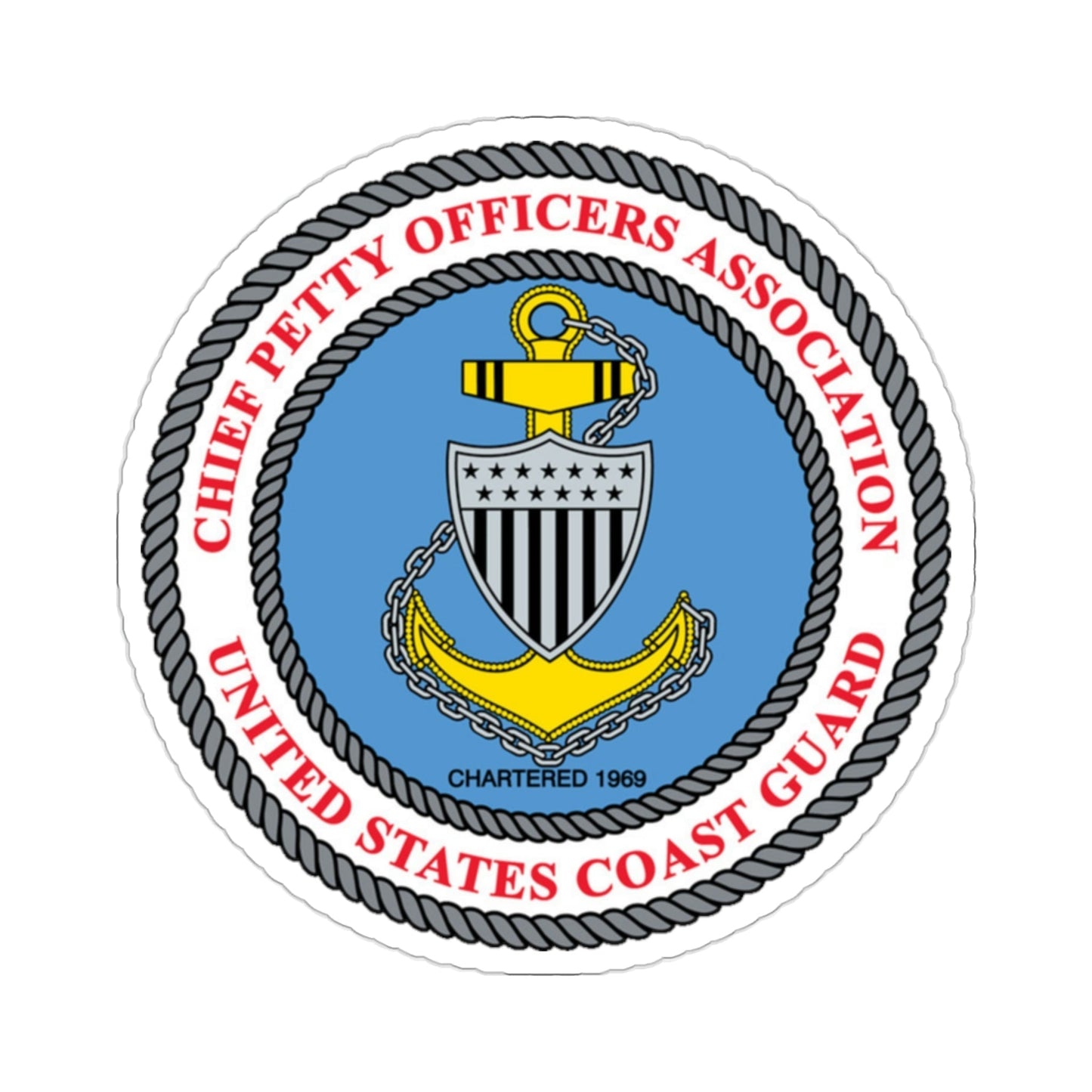 USCG CPOA (U.S. Coast Guard) STICKER Vinyl Die-Cut Decal-2 Inch-The Sticker Space