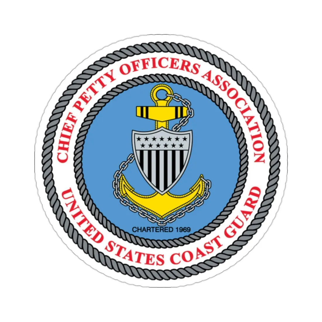 USCG CPOA (U.S. Coast Guard) STICKER Vinyl Die-Cut Decal 2 Inch - The Sticker Space