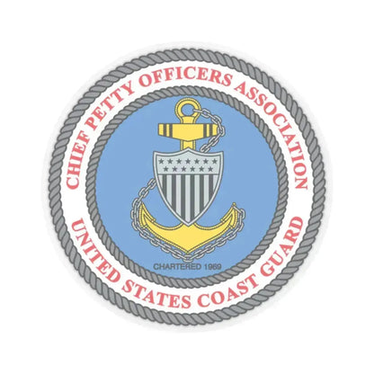 USCG CPOA (U.S. Coast Guard) STICKER Vinyl Kiss-Cut Decal 2 Inch Transparent - The Sticker Space