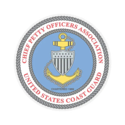 USCG CPOA (U.S. Coast Guard) STICKER Vinyl Kiss-Cut Decal 3 Inch Transparent - The Sticker Space