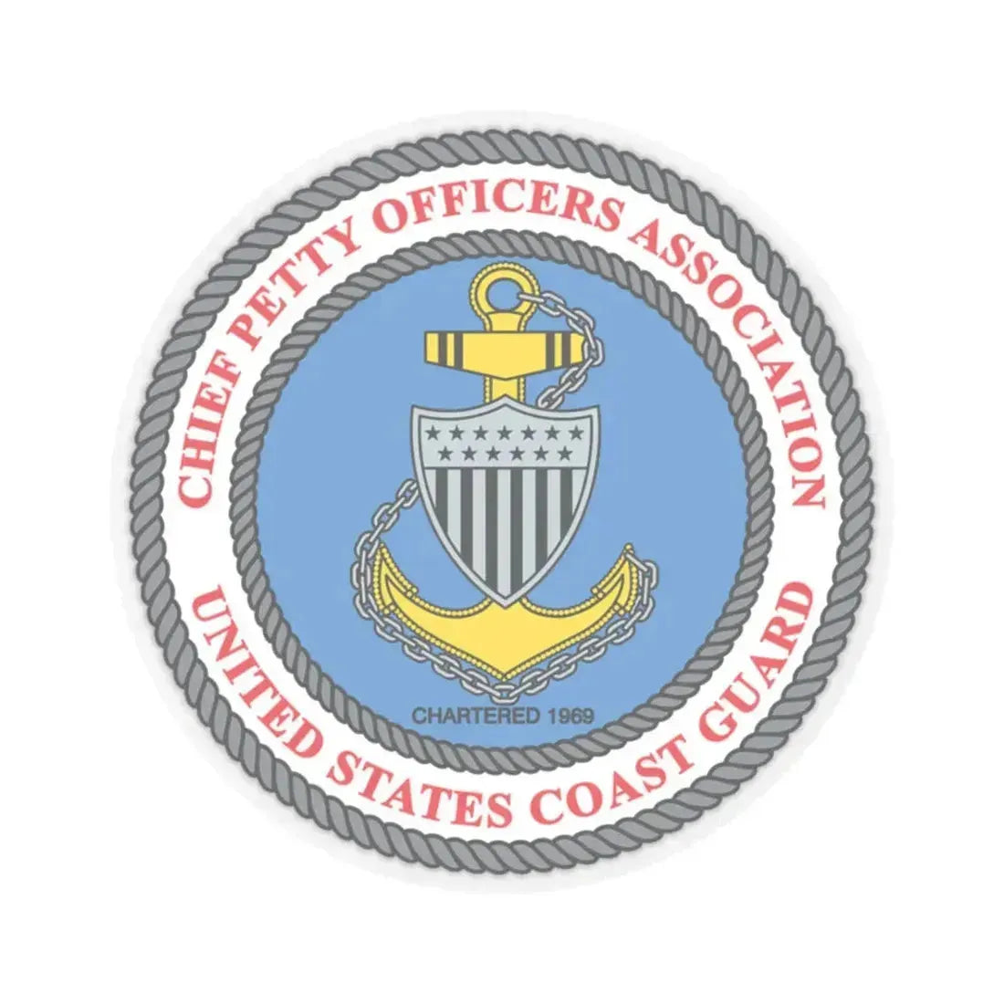 USCG CPOA (U.S. Coast Guard) STICKER Vinyl Kiss-Cut Decal - The Sticker Space