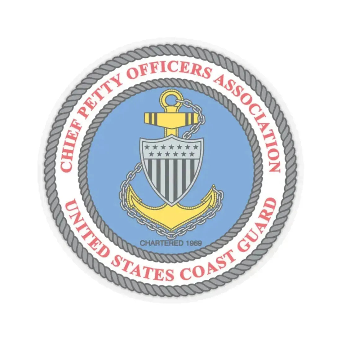 USCG CPOA (U.S. Coast Guard) STICKER Vinyl Kiss-Cut Decal - The Sticker Space
