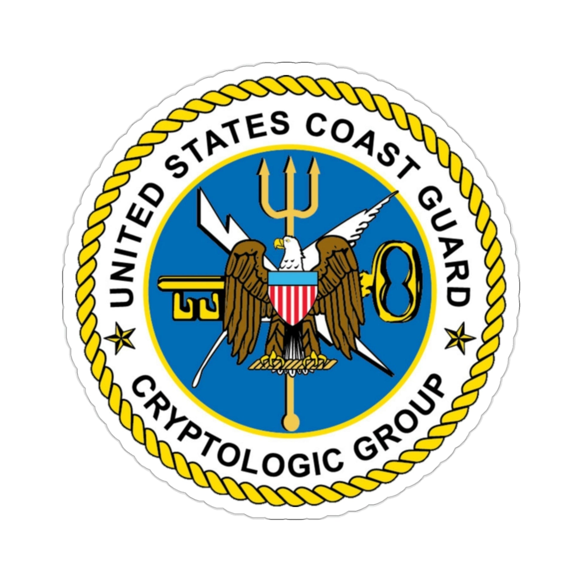 USCG Cryptologic Group (U.S. Coast Guard) STICKER Vinyl Die-Cut Decal-2 Inch-The Sticker Space