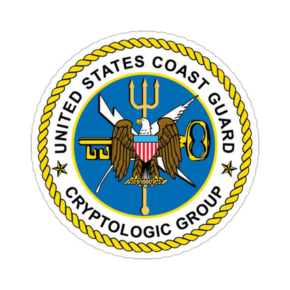 USCG Cryptologic Group (U.S. Coast Guard) STICKER Vinyl Die-Cut Decal-3 Inch-The Sticker Space