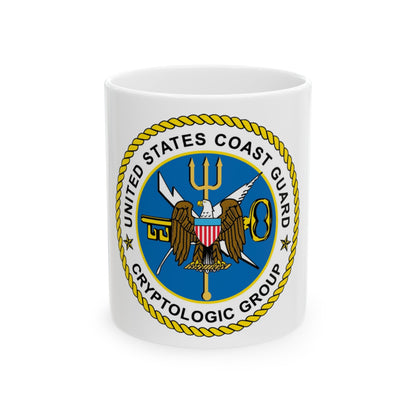 USCG Cryptologic Group (U.S. Coast Guard) White Coffee Mug-11oz-The Sticker Space