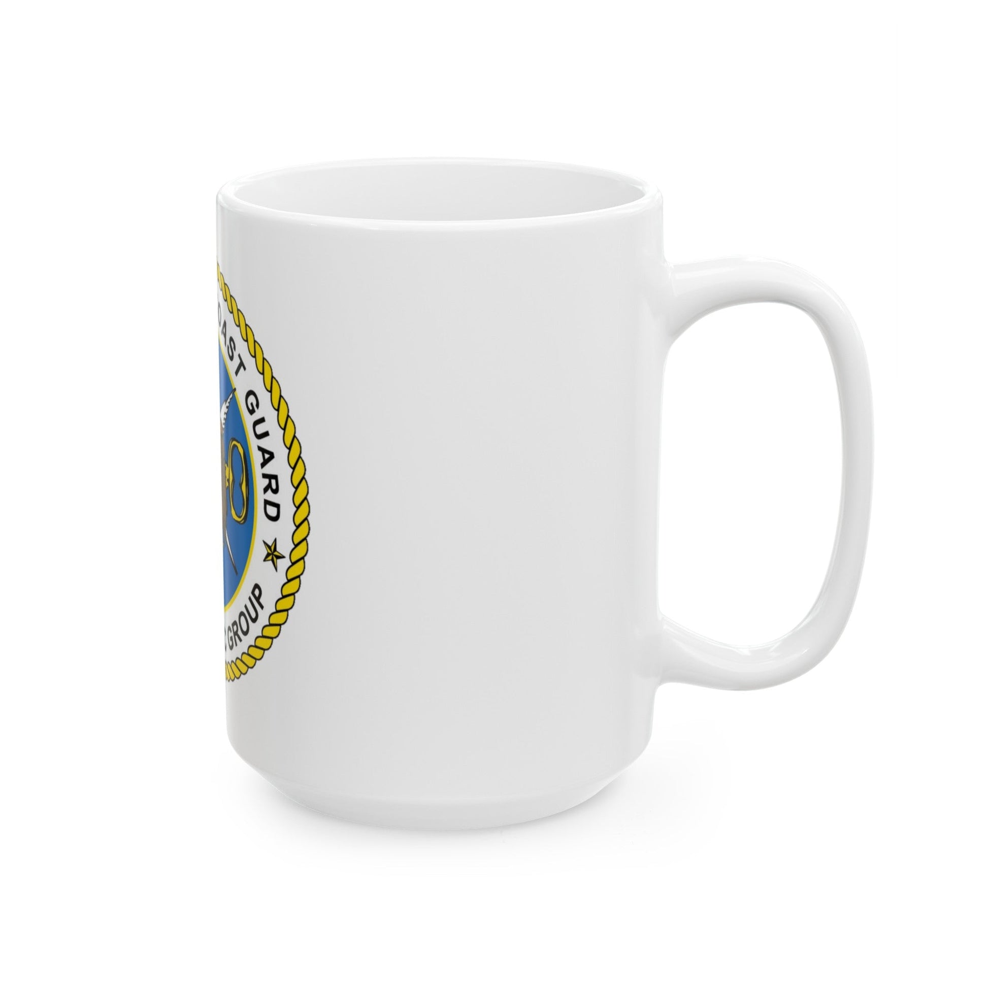 USCG Cryptologic Group (U.S. Coast Guard) White Coffee Mug-The Sticker Space