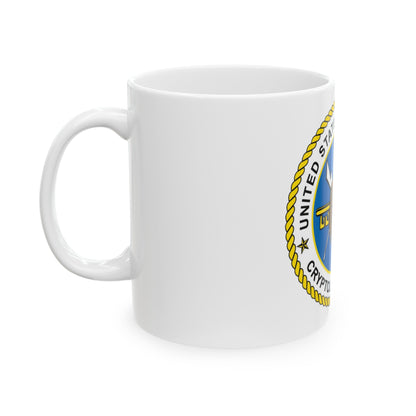 USCG Cryptologic Group (U.S. Coast Guard) White Coffee Mug-The Sticker Space