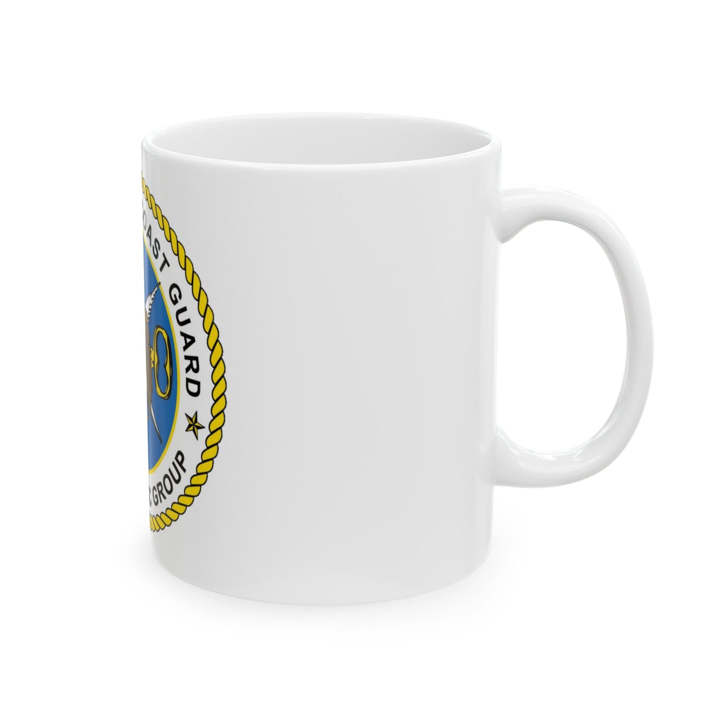 USCG Cryptologic Group (U.S. Coast Guard) White Coffee Mug-The Sticker Space