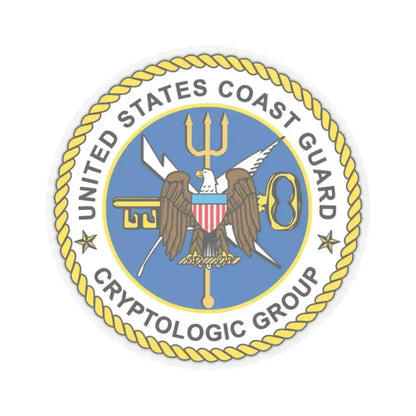 USCG Cryptologic Group (U.S. Coast Guard) STICKER Vinyl Kiss-Cut Decal 2 Inch Transparent - The Sticker Space