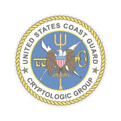 USCG Cryptologic Group (U.S. Coast Guard) STICKER Vinyl Kiss-Cut Decal 3 Inch Transparent - The Sticker Space